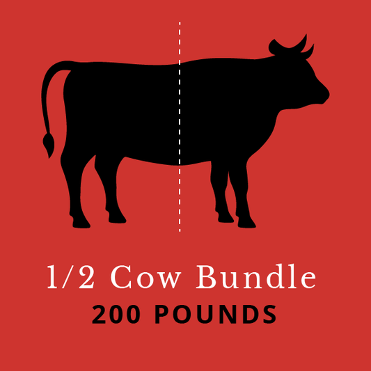 Range Hand Premium 1/2 Cow Bundle (200 Lbs)